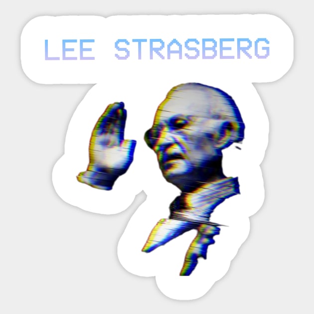 Digital Lee Strasberg Sticker by ArtCoffeeLust